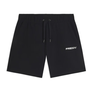 Pantaloni corti a metà coscia in jersey stretch