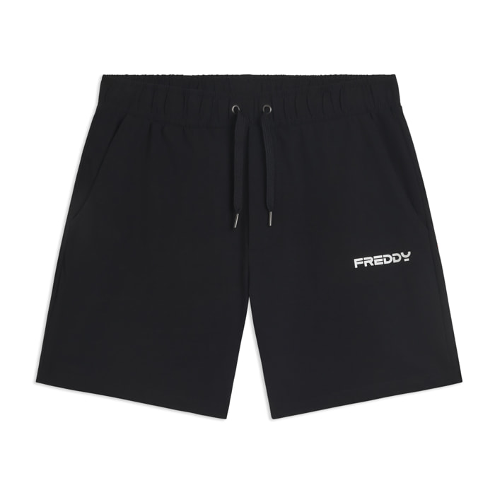 Pantaloni corti a metà coscia in jersey stretch