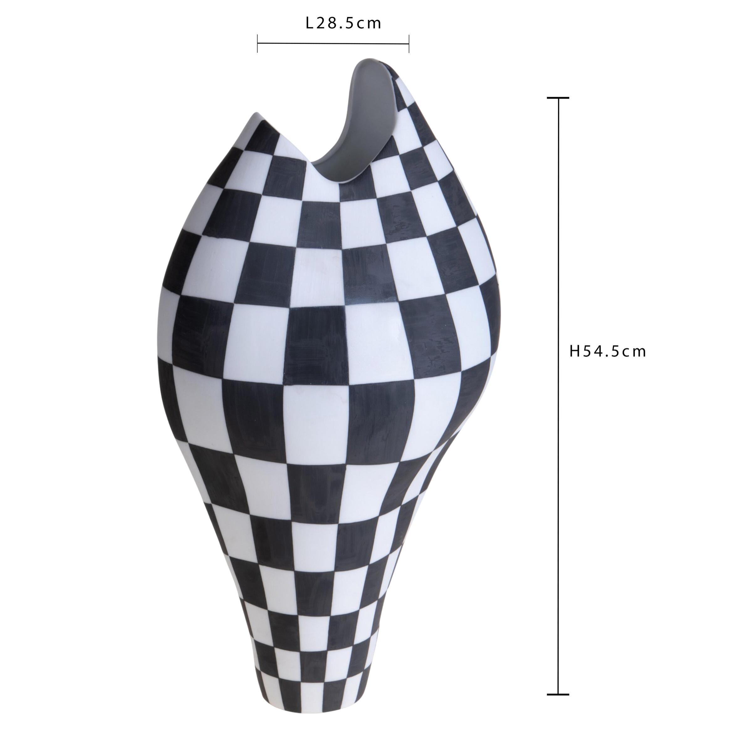 Vasi con scacchi - 28xH54,5x23cm - Pezzi 1 - Bianchi Dino SpA