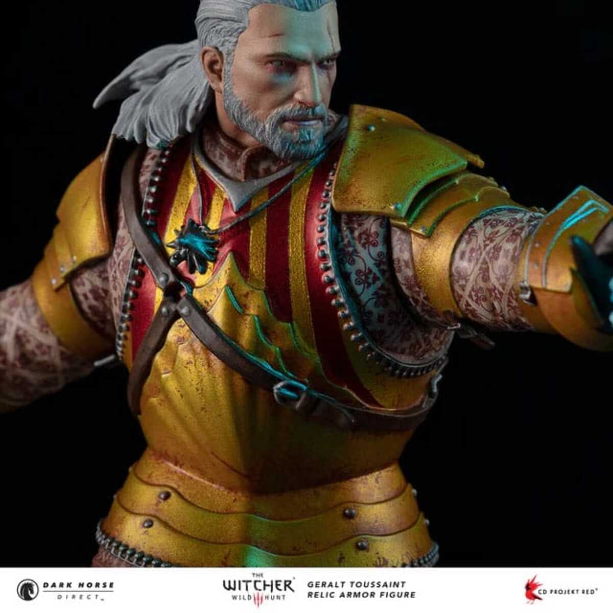 The Witcher 3 Pvc Statua Geralt Toussaint Relic Armor 20 Cm Dark Horse