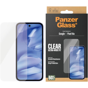 Protège écran PANZERGLASS Google Pixel 10A verre trempé UWF