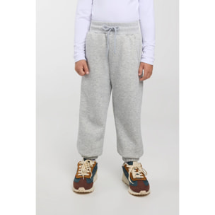 Chándal deportivo de niño afelpado sudadera y jogger ancho gris