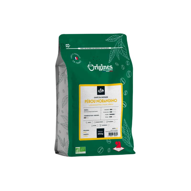 Café Bio - Pérou Norandino - Pur Arabica - Grain 250g