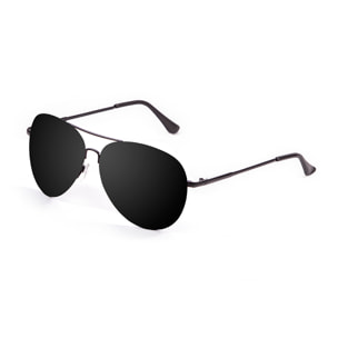 Gafas de sol PALO ALTO SAN DIEGO - De metal negro mate / Plana ahumada