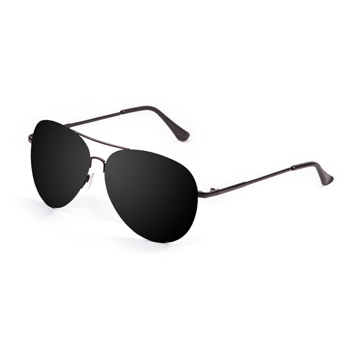 Gafas de sol PALO ALTO SAN DIEGO - De metal negro mate / Plana ahumada
