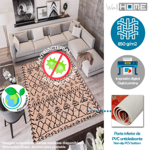 Alfombra de Poliester estampada 120 x 180cm