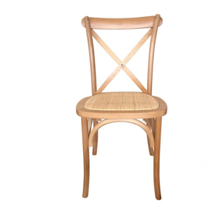 Pack 2 sillas de comedor Provenza Rattan - Claro