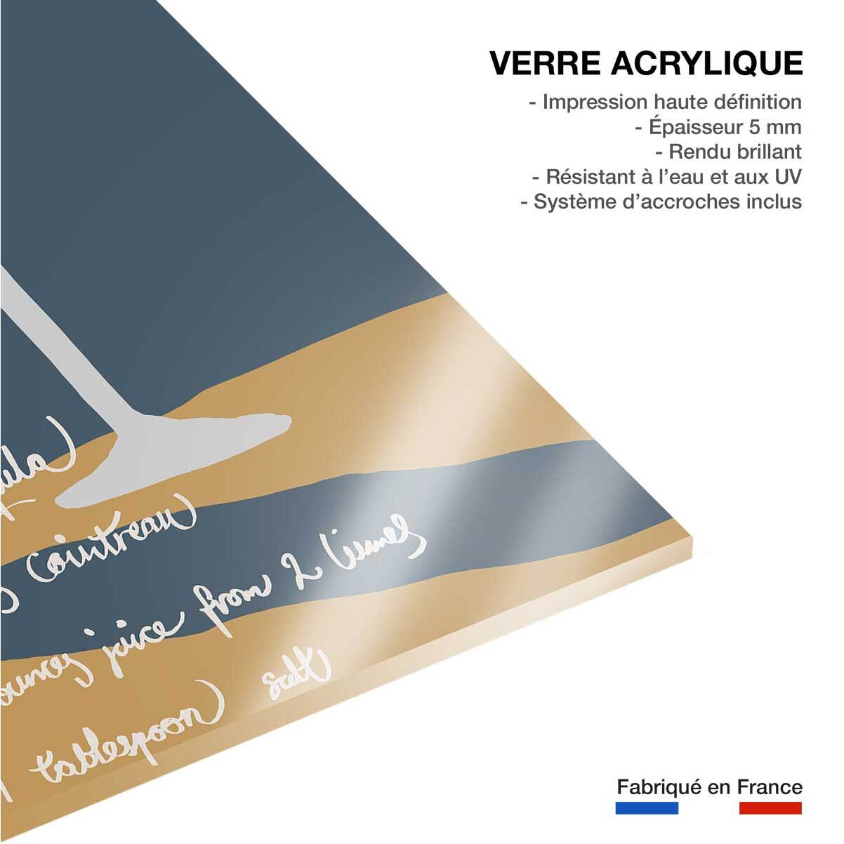 Tableau pause margarita Tableau plexiglas