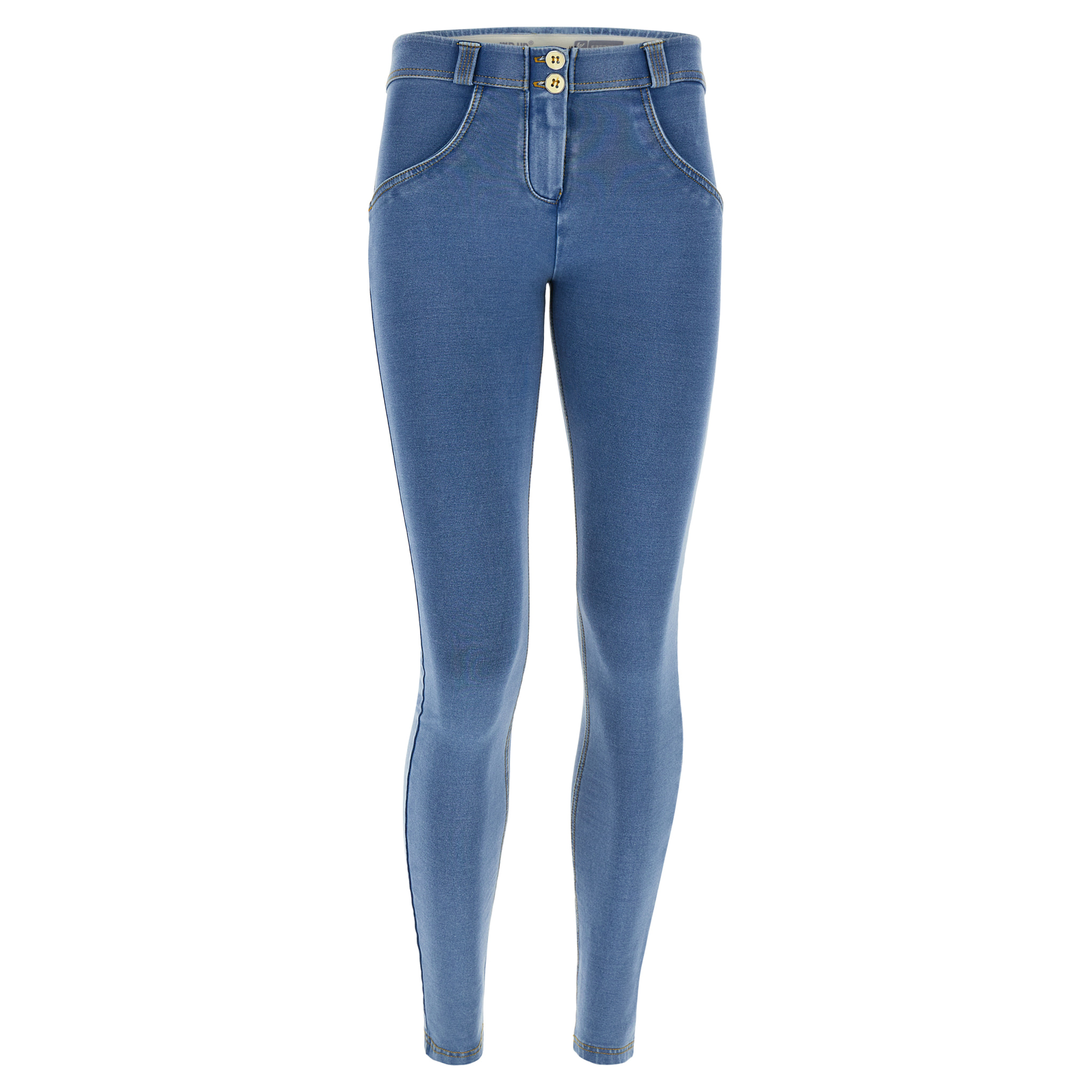 Jeggings push up WR.UP® superskinny jersey-denim organico