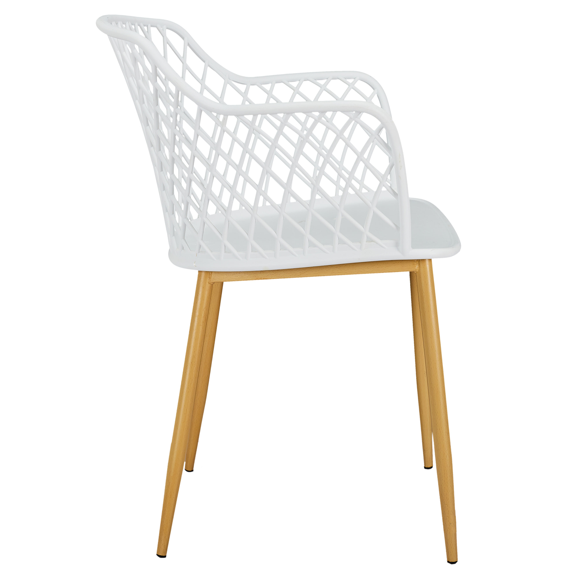 Fauteuil Exterieur Malaga Blanc - Lot De 4