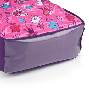 Mochila adaptable a carro Gabol STICKER con dibujos y resistente al agua