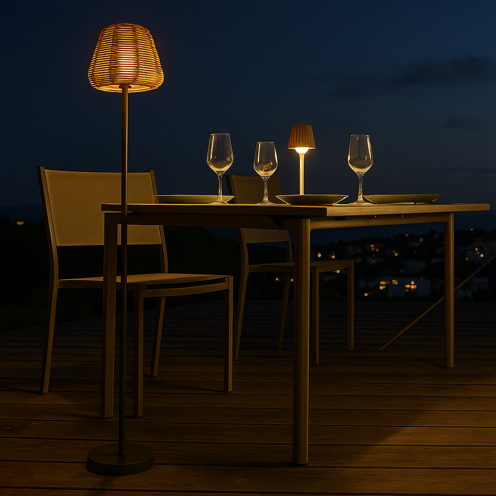 Lampadaire extérieur sans fil MIDY BOHEME H120cm