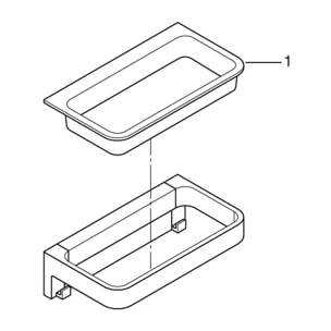 GROHE QuickFix - Start Cube - Panier de douche - Finition Chromée (à visser ou à coller)