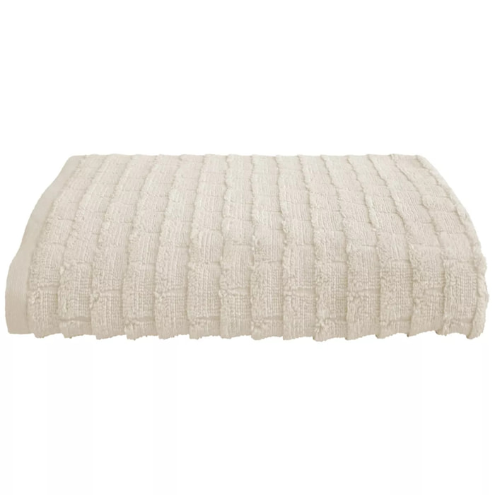 Drap de douche pur coton 575 g/m² uni ecru Cascade ecru