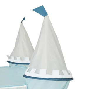 Tente château fort 130x78cm bleu