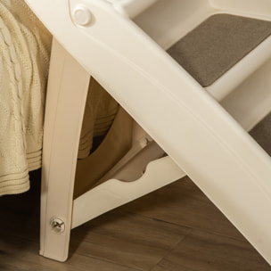 Escalier pour chien pliant 4 marches antidérapantes 10 Kg max. PP beige