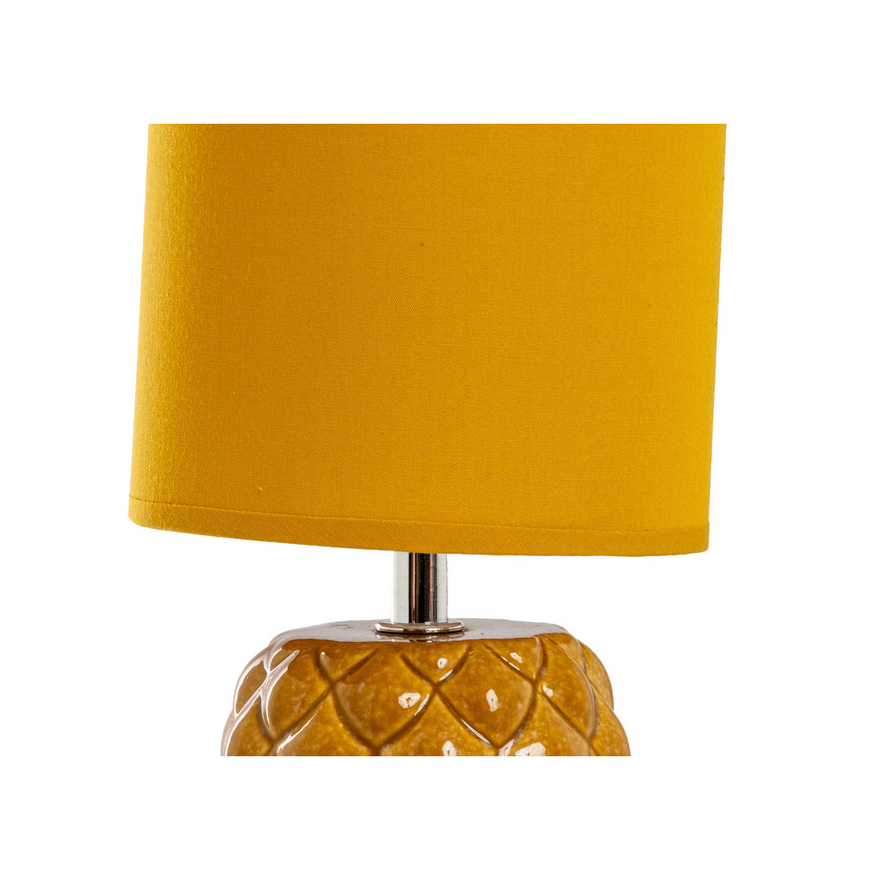 Lampada Da Tavolo Comodino Ricaricabile Accensione On/Off Modello Nasso Giallo
