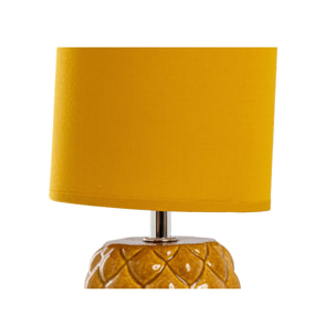 Lampada Da Tavolo Comodino Ricaricabile Accensione On/Off Modello Nasso Giallo