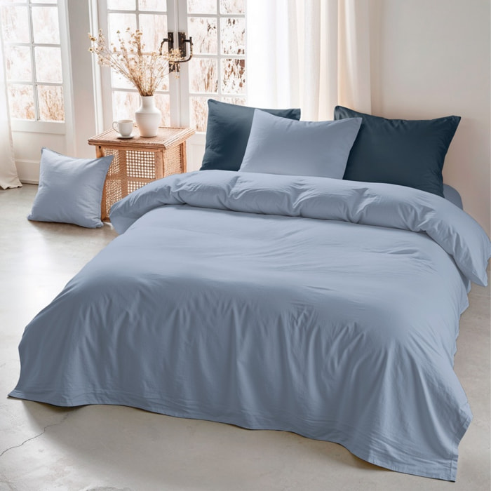 Housse de couette nordique bleue