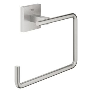 GROHE QuickFix - Start Cube - Anneau porte-serviette - Finition Supersteel 40975DC0 (à visser ou à coller)