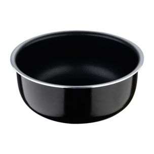 Juego de 3 cazos ø16ø18ø20cm en aluminio prensado negro click & cook san ignacio