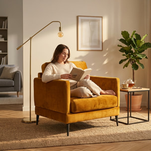 Fauteuil Splendido Velours - 1 Place