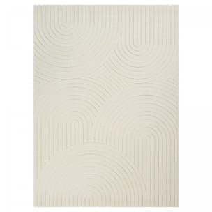 Tapis intérieur extérieur en relief ton sur ton FIRU