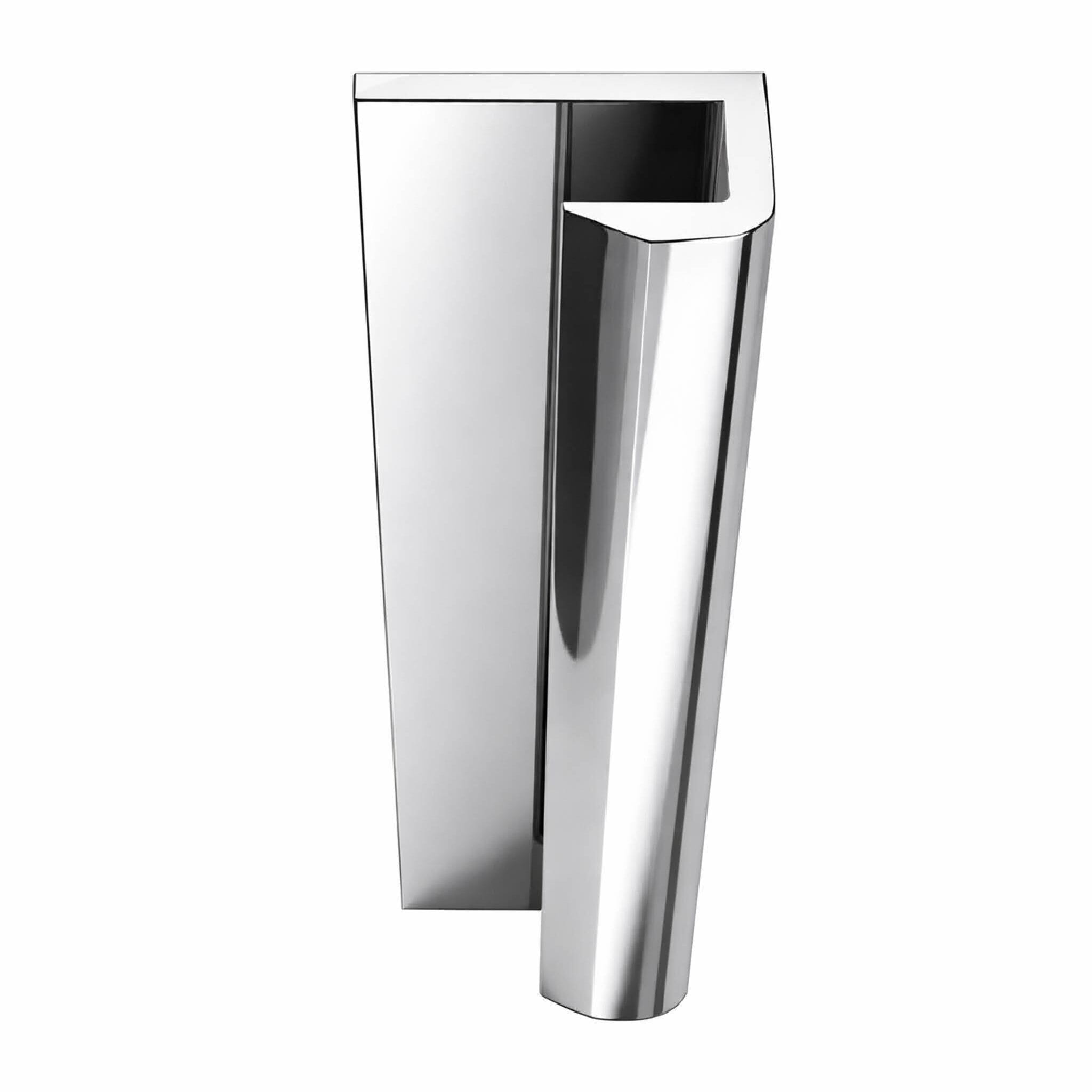 2 profilés muraux de finition en aluminium Chrome H250 cm compatible avec WALL'IT et STONE'IT