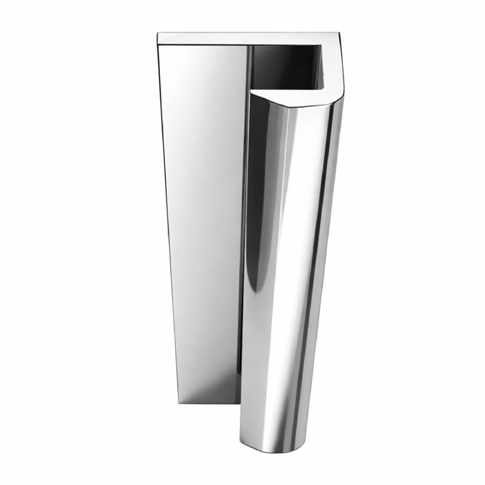 2 profilés muraux de finition en aluminium Chrome H250 cm compatible avec WALL'IT et STONE'IT