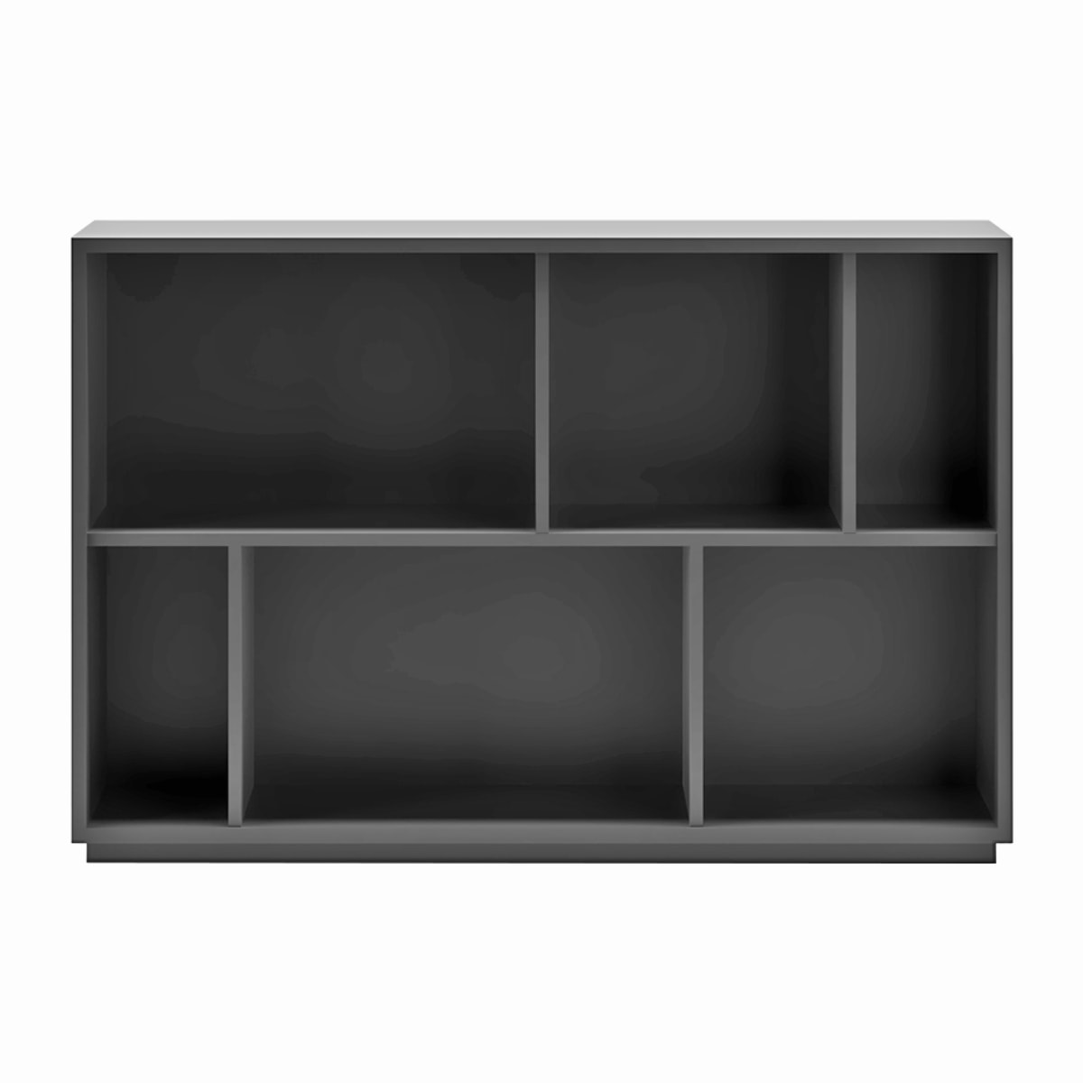 Estantería librería Nack melamina grafito 80x119x32 cm