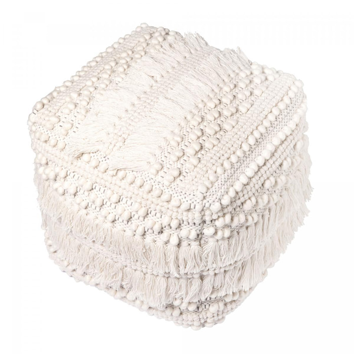 Tabouret HAJE Partiellement fabriqué à la main en Laine