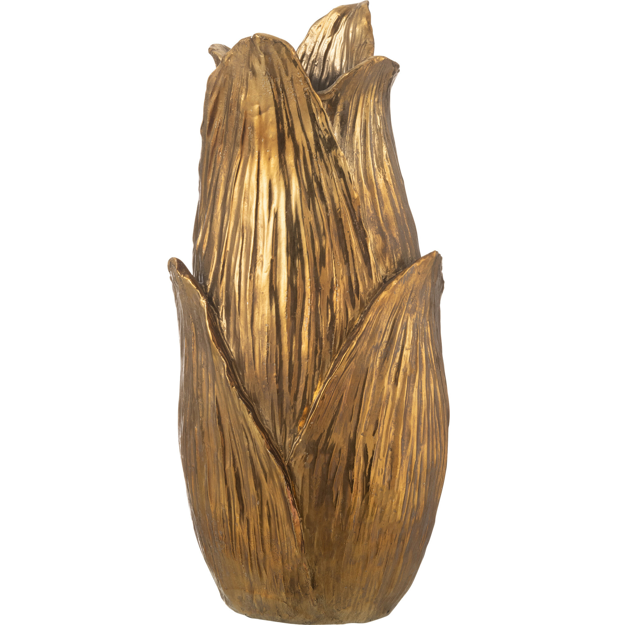 J-Line vase Nebu Petales - polyrésine - or - small - 51.5 cm de hauteur