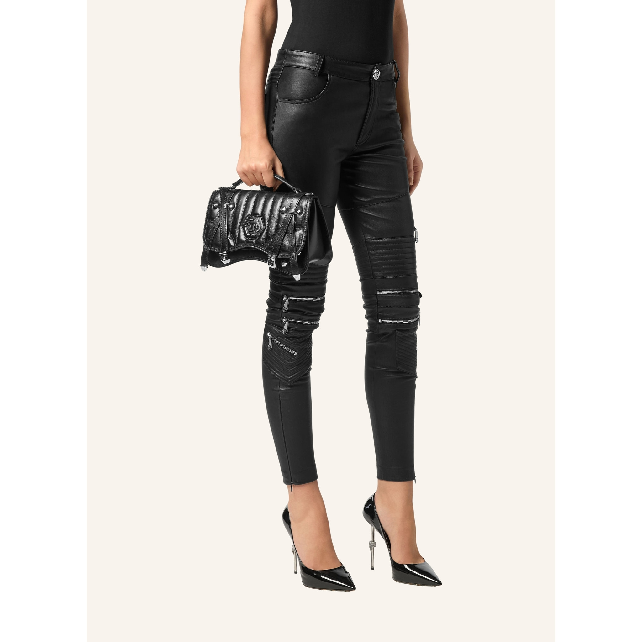 PHILIPP PLEIN Borsa con maniglie HEXAGON
