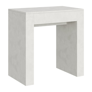 Consolle allungabile 78x47/299 cm Allin Bianco Spatolato allunghe interne