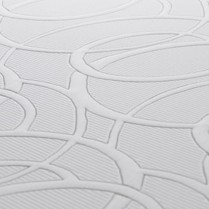Ensemble matelas et sommier Eupraxie - Blanc