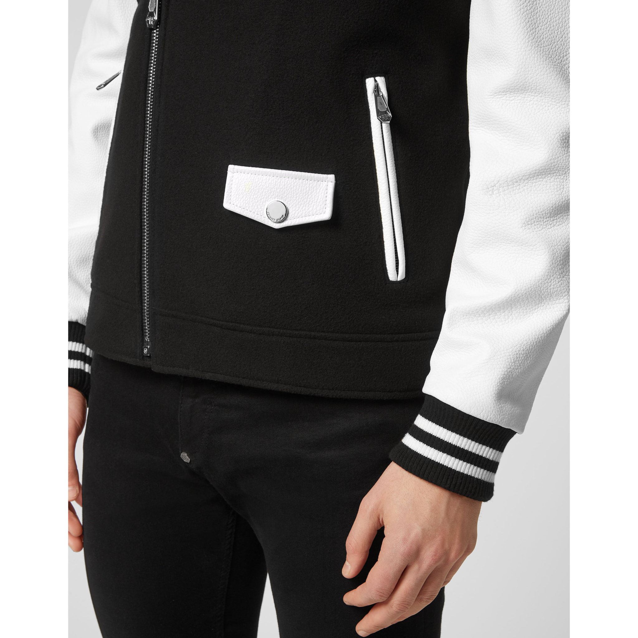 PHILIPP PLEIN Giacca biker in pelle
