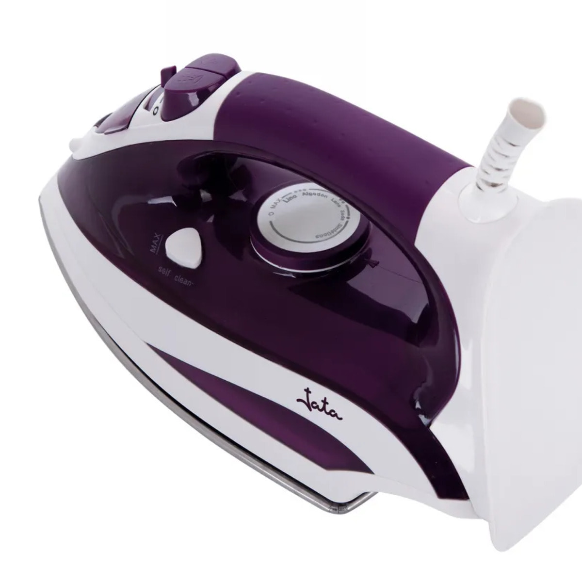 Plancha de vapor JATA PL225 con suela de acero inoxidable. Vapor vertical. 2200 W