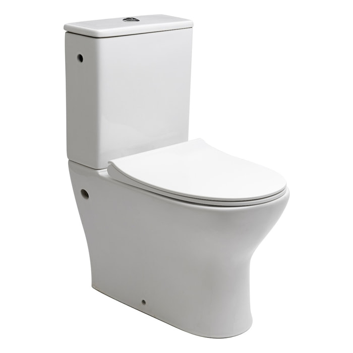 Combi WC à poser sans bride, avec abattant slim softclose - remplissage par le côté (EUR990)