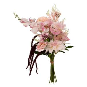 Bouquet de fleurs artificielles "Wild" rose H60cm
