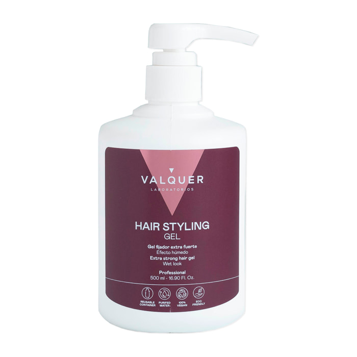Valquer Gel capilar fijador extrafuerte - 500 ml