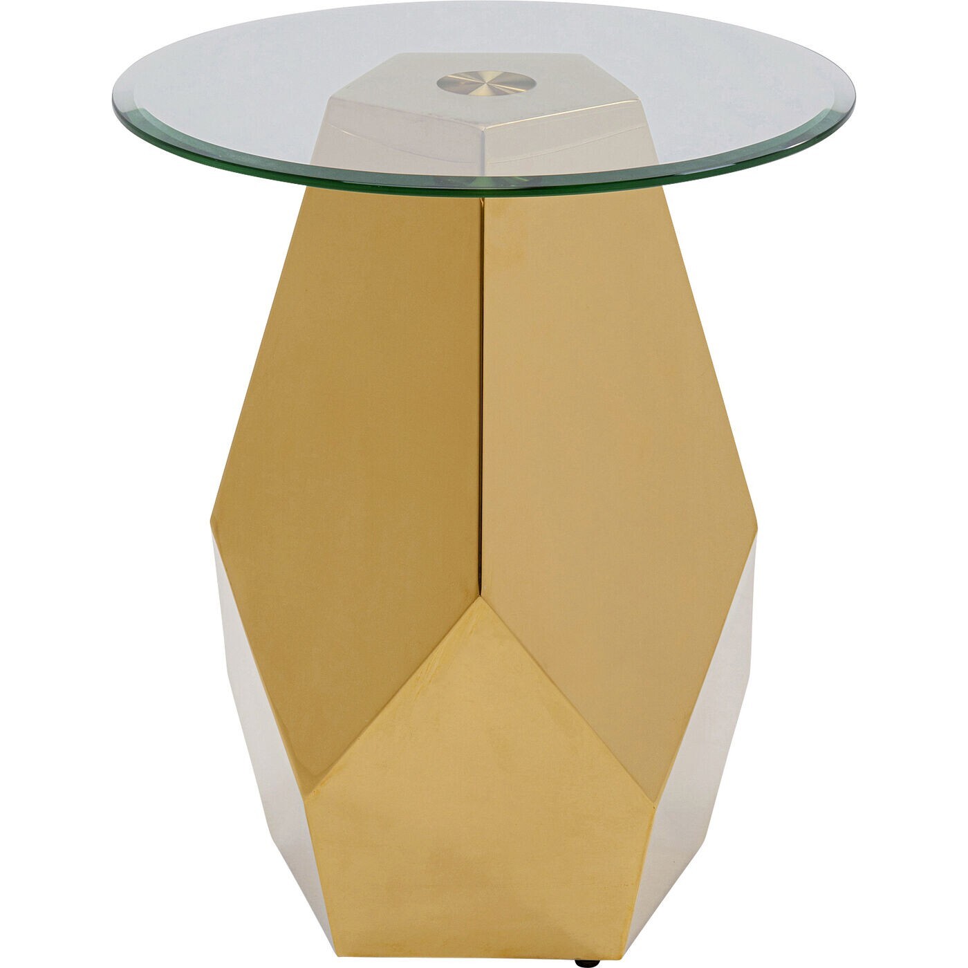Table d'appoint Ricchezza 45cm dorée Kare Design