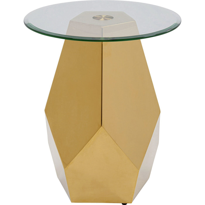 Table d'appoint Ricchezza 45cm dorée Kare Design