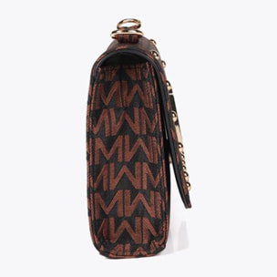 Tracolla a Patta Jacquard Monogramma