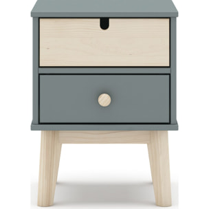 Table de chevet 2 tiroirs - LUCY
