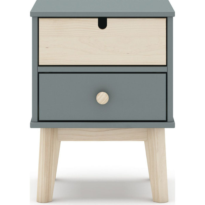 Table de chevet 2 tiroirs - LUCY