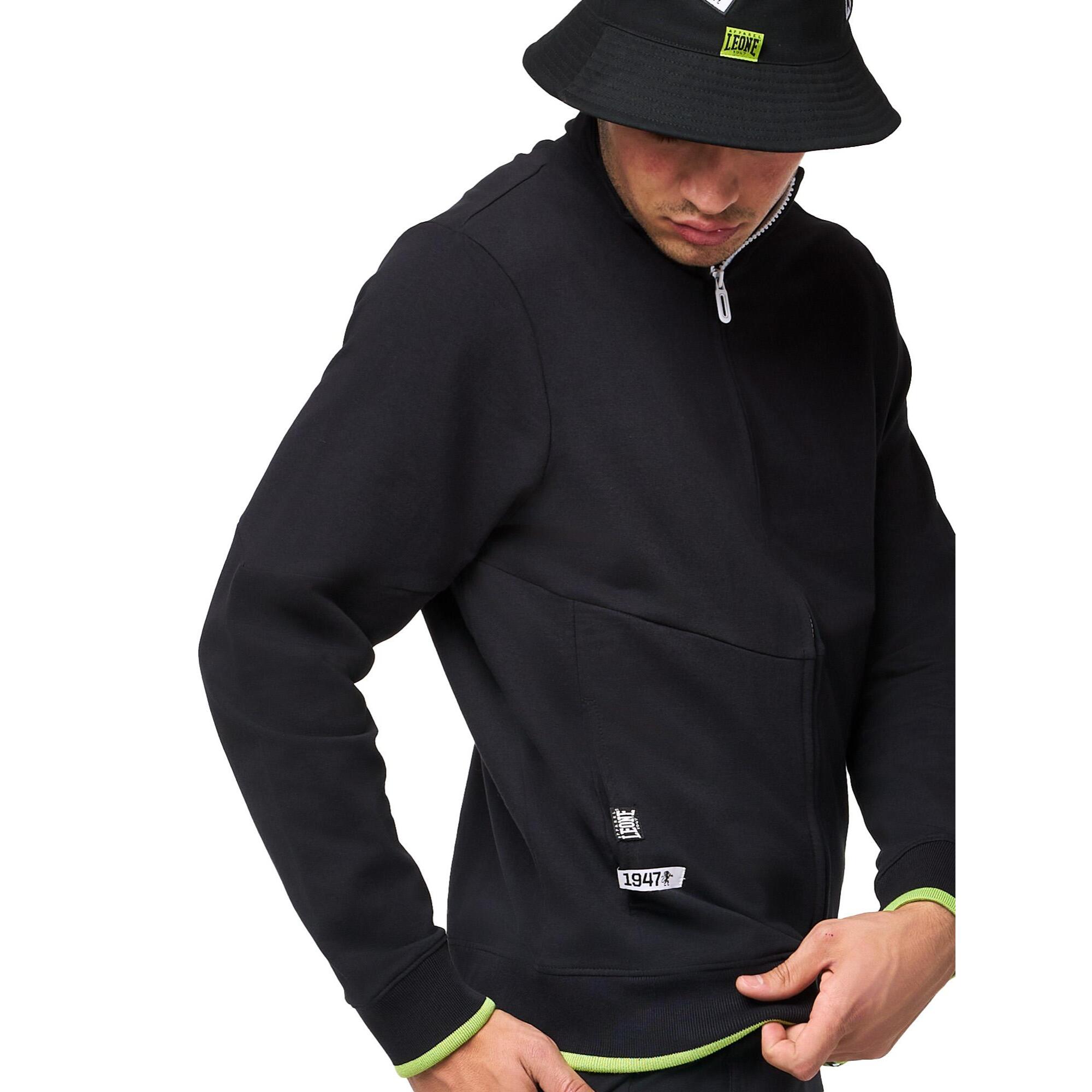 Tuta da uomo non Felpeta con zip e colletto non Felpeta Leone Active