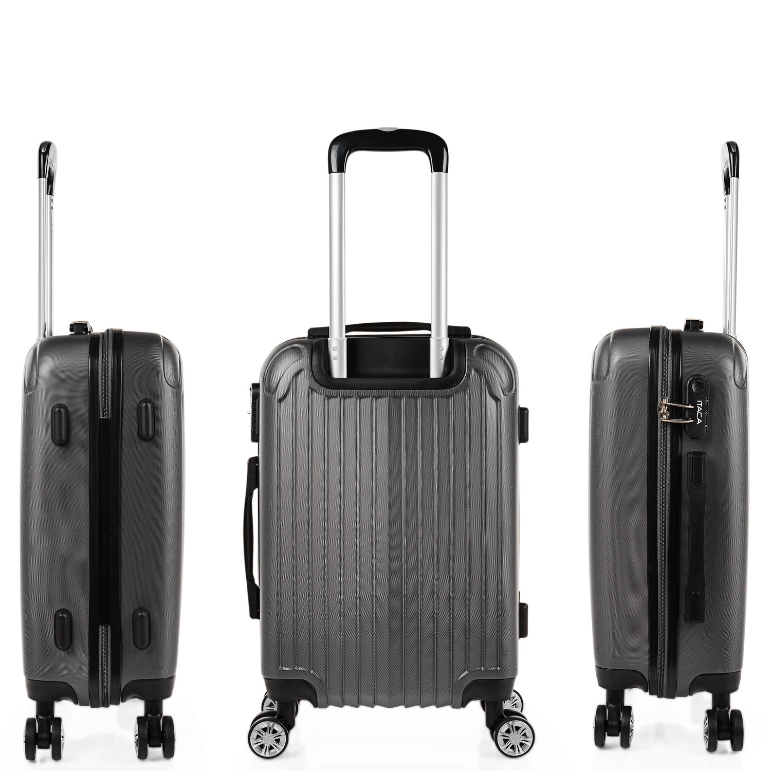 Maleta Itaca Sevron Set De 3 Unidades Antracita