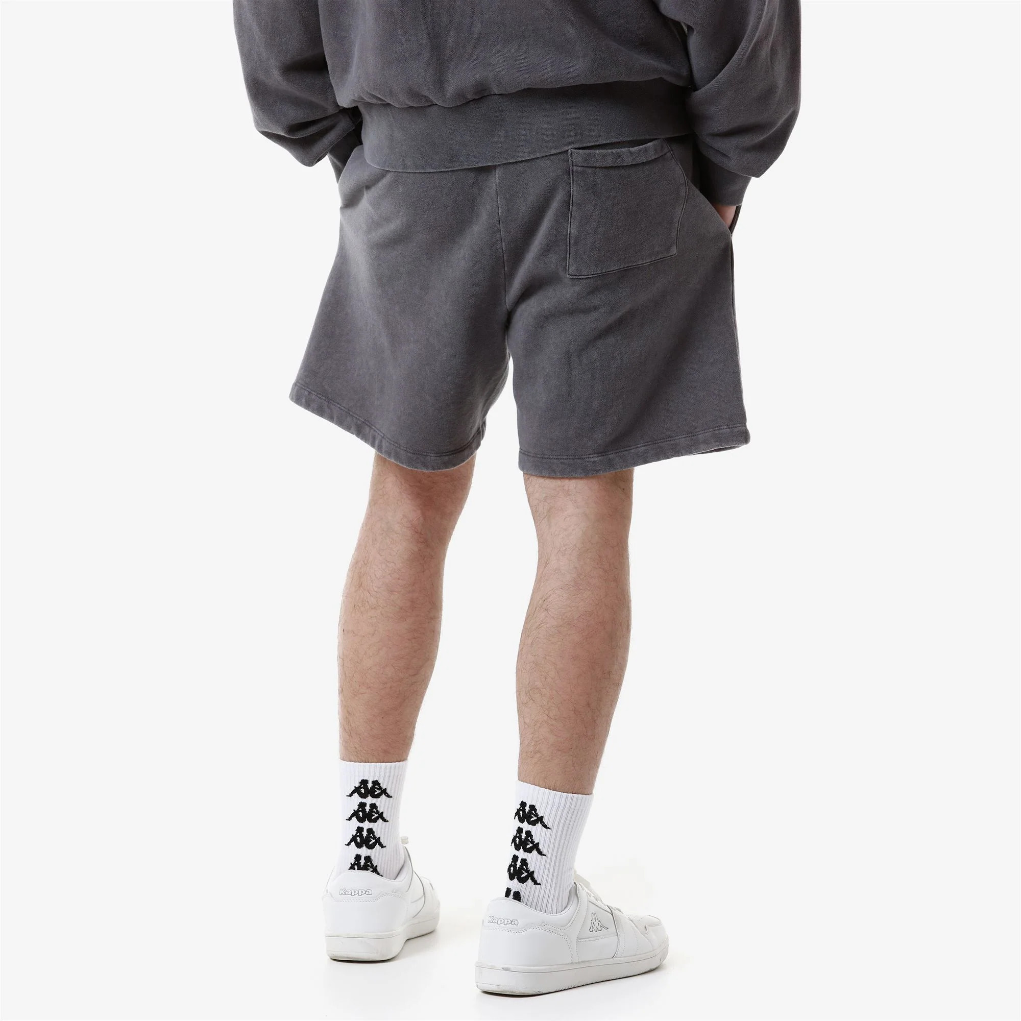 Kappa - Pantaloni Corti Uomo Grigio - Authentic Premium Lou