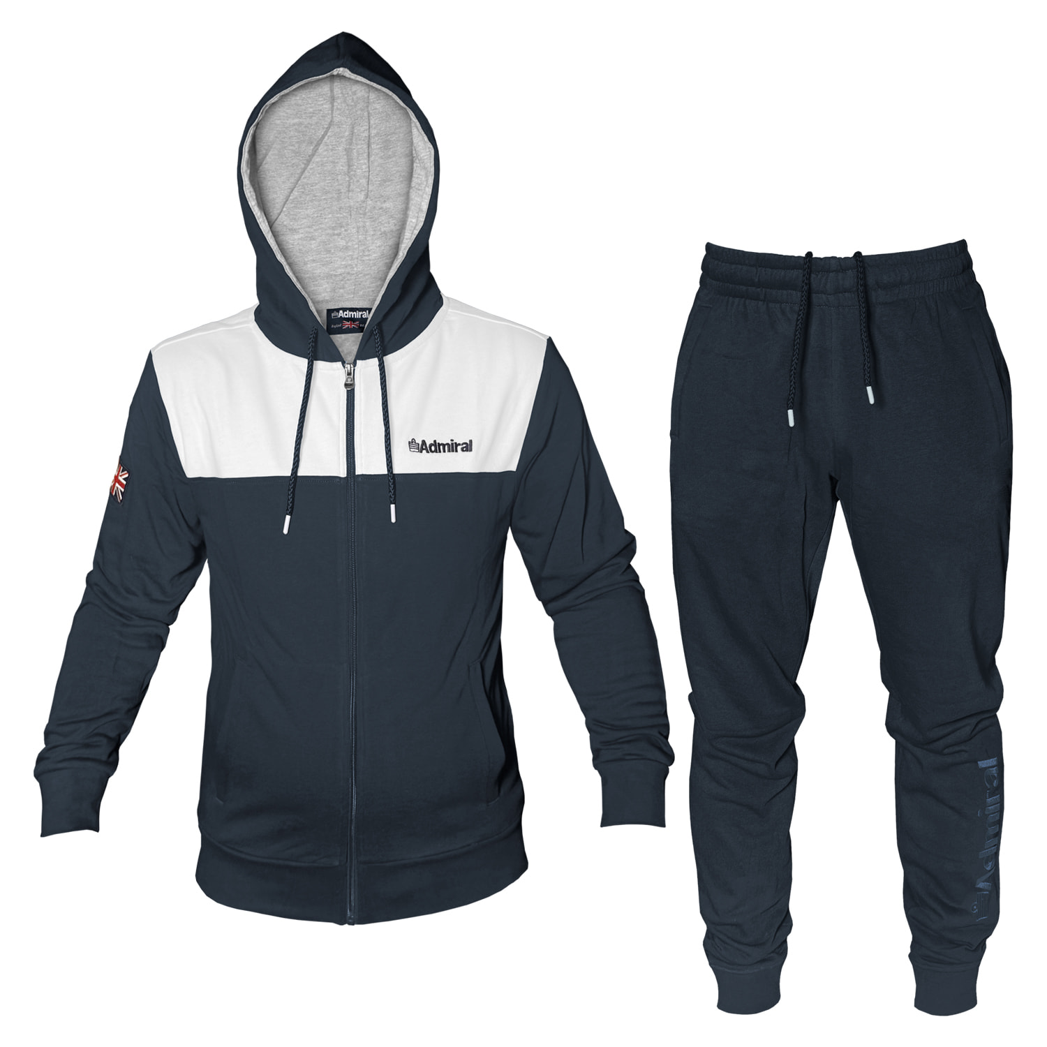 Tuta Uomo ADMIRAL Cotone Leggero Primavera Cappuccio