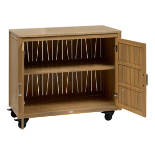 Module de cuisine d'été Lodgia 2 portes 50x100cm bois d'acacia